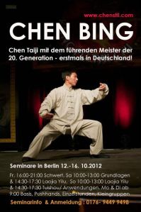 Poster del seminario de Chen Bing en Alemania